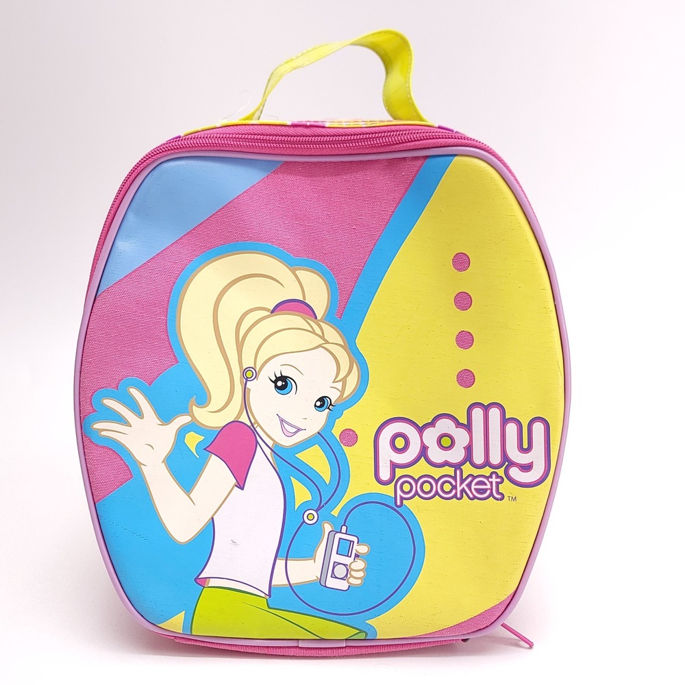 Vintage 2008 Polly Pocket Pink Doll Carrying Case Bag Tara Toy Corp 12450